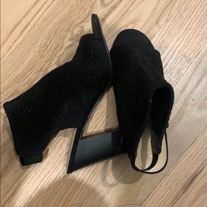 Lauren Conrad peep toe booties